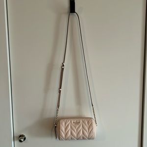 Kate Spade baby pink quilted crossbody bag ♠️